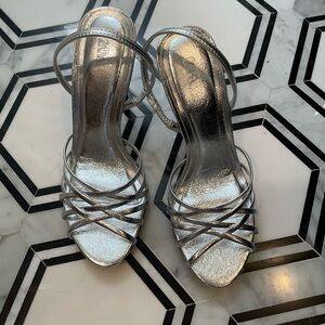 Zara silver strappy sandals